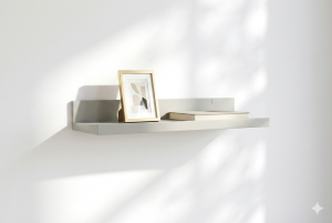 BD ART Nowoczesna półka ścienna 50cm na książki przyprawy  zdjęcia kolor oliwkowy zielony