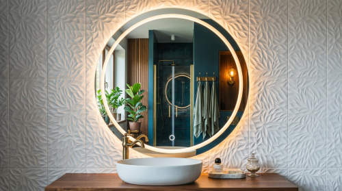 Wanspiegiel warm light 70 cm LED mirror bathroom lustro 70 led safe foil.png