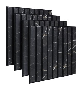 Lamele ścienne na filcu 50x50 cm 4 pak 3D akustyczne marmur kwadratowe