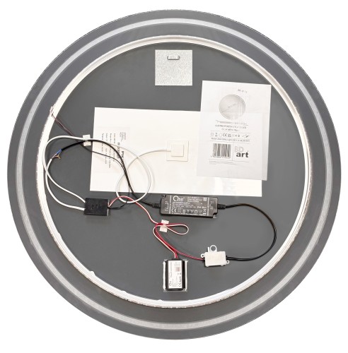 Badspiegel mit Beleuchtung 70 cm Rund LED Aluminiumrahmen Wandspiegel mit Touch-Schalter Antibeschlag Funktion Heizmatte.jpg