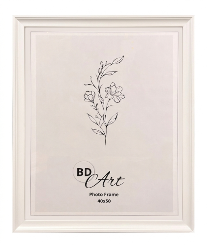 Ramka na zdjęcie-40x50-biała-elegancka-Na wesele- na przyjęcie-do salonu-wisząca