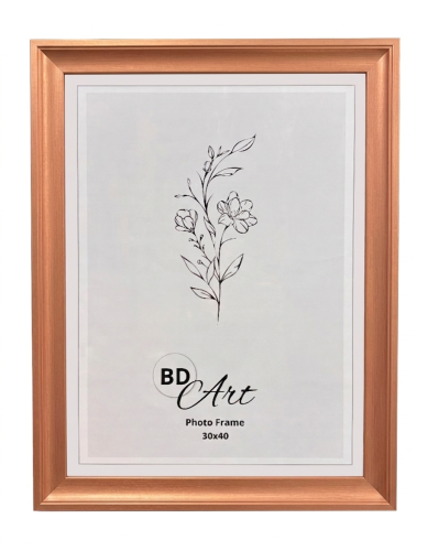 Ramka na zdjęcie-30x40-miedziana-elegancka-Na wesele- na przyjęcie-do salonu-przód