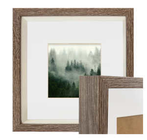 Ramka na zdjęcie 3D  23x23 cm głęboka box przestrzenna kwadratowa dąb sonoma truflowy