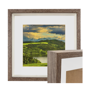 Ramka na zdjęcie 3D 28x28 cm  głęboka box przestrzenna kwadratowa dąb sonoma truflowy