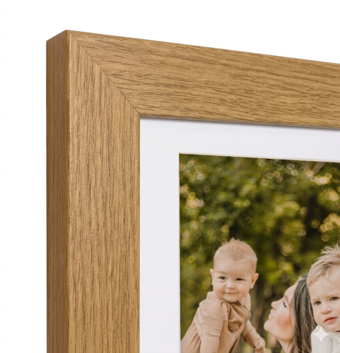 Ramka na zdjęcie-multiramka-50x70-dębowa-elegancka-Na prezent- na przyjęcie-do salonu-dla rodziny-