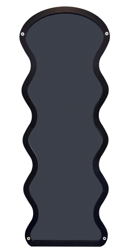 lustro-torre-160x60-60x60-czarne-do salonu-nietypowy kształt-falowane-do zawieszenia- na ścianę-do sypialni-nowość