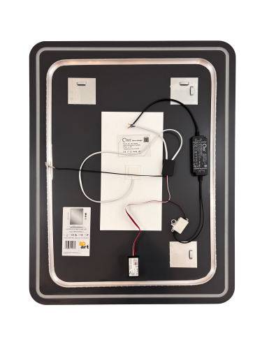 Lustro łazienkowe 60x80 Olja New Prostokątne z oświetleniem LED IP 44 z piaskowaniem BD Art